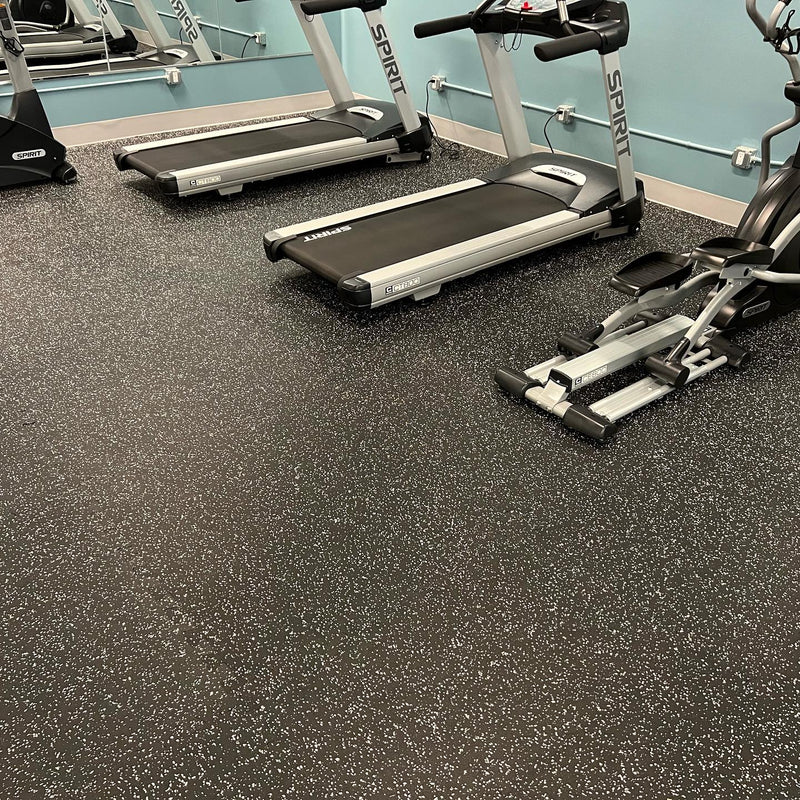 Elite Ultra Gym Flooring - Grey Fleck - SummitRubber