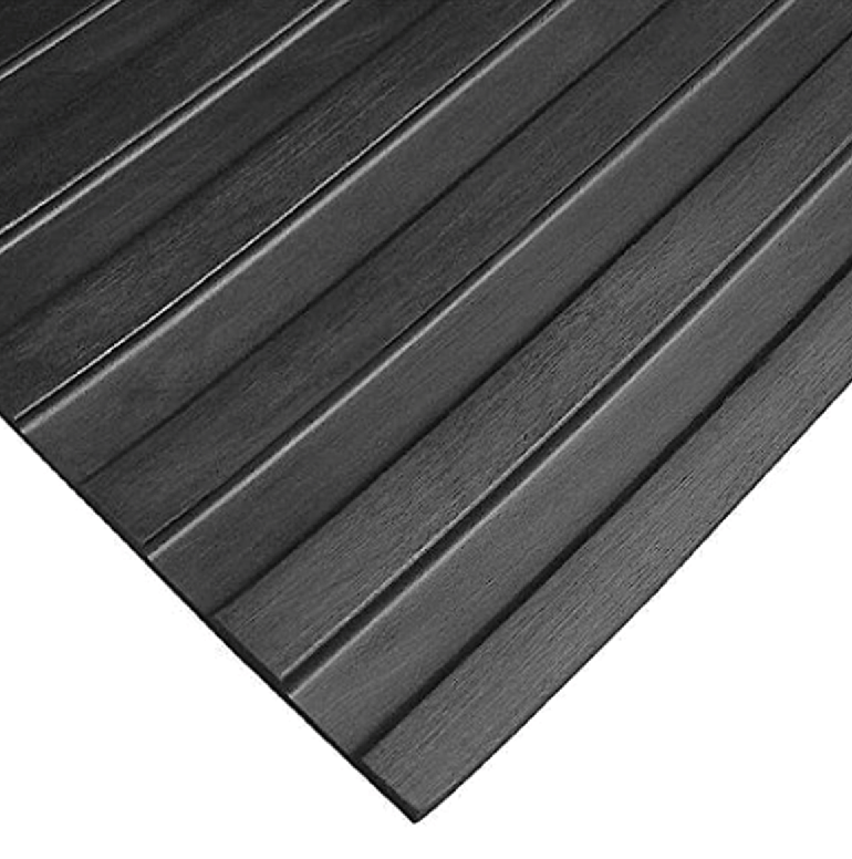 4' Wide Ribbed Runner Rubber Mat (Sold By Linear Foot) - SummitRubber