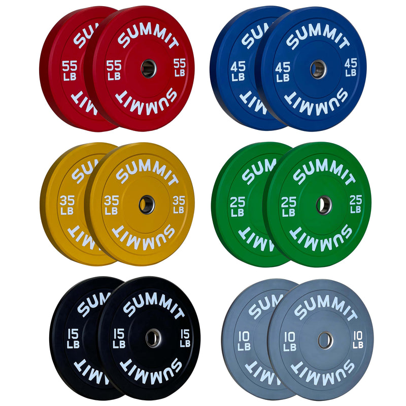 Colour Coded Rubber Bumper Plates - SummitRubber